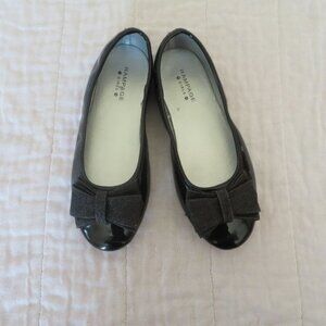 RAMPAGE  GIRL'S BLACK PATENT SLIP ON DRESS SHOES